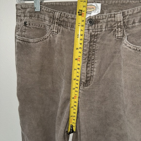 Talbots Heritage Corduroy Pants Womens 8 Brown  Cotton Stretch Straight Leg‎ - Picture 12 of 13